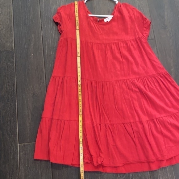 Umgee red ruffle dress - Picture 2 of 3